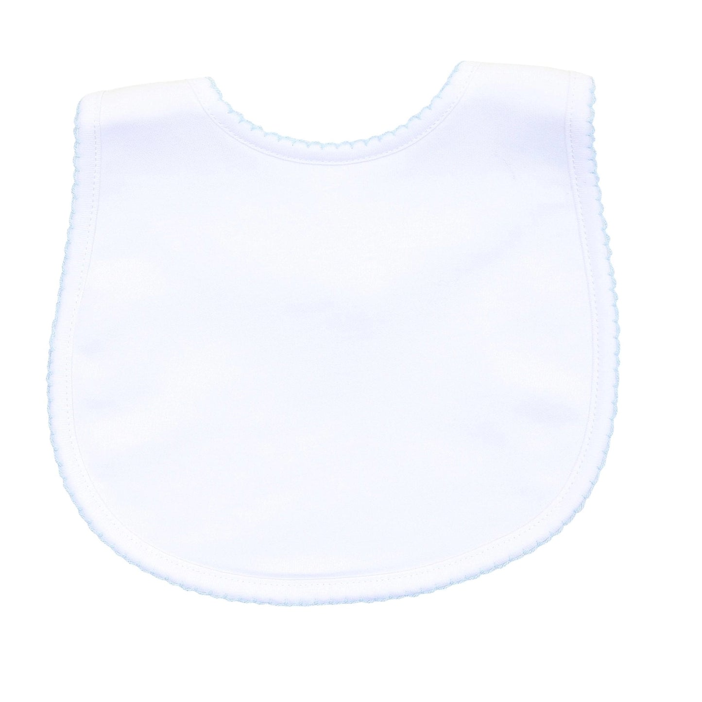 Magnolia Solid Essentials Blue Trim Bib