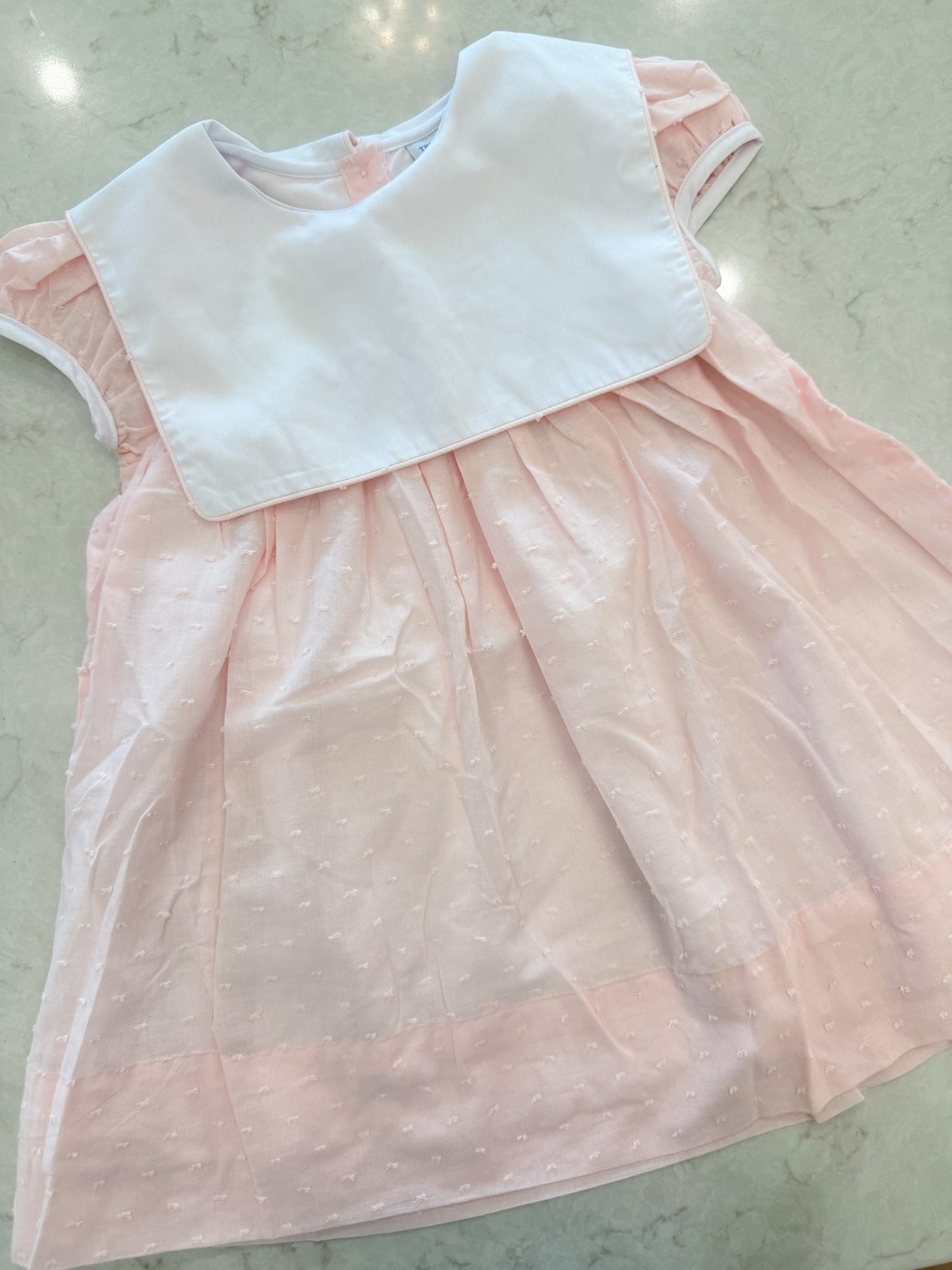 Swiss Dot Collared Dress