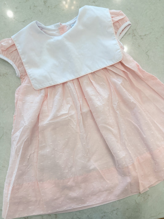 Swiss Dot Collared Dress