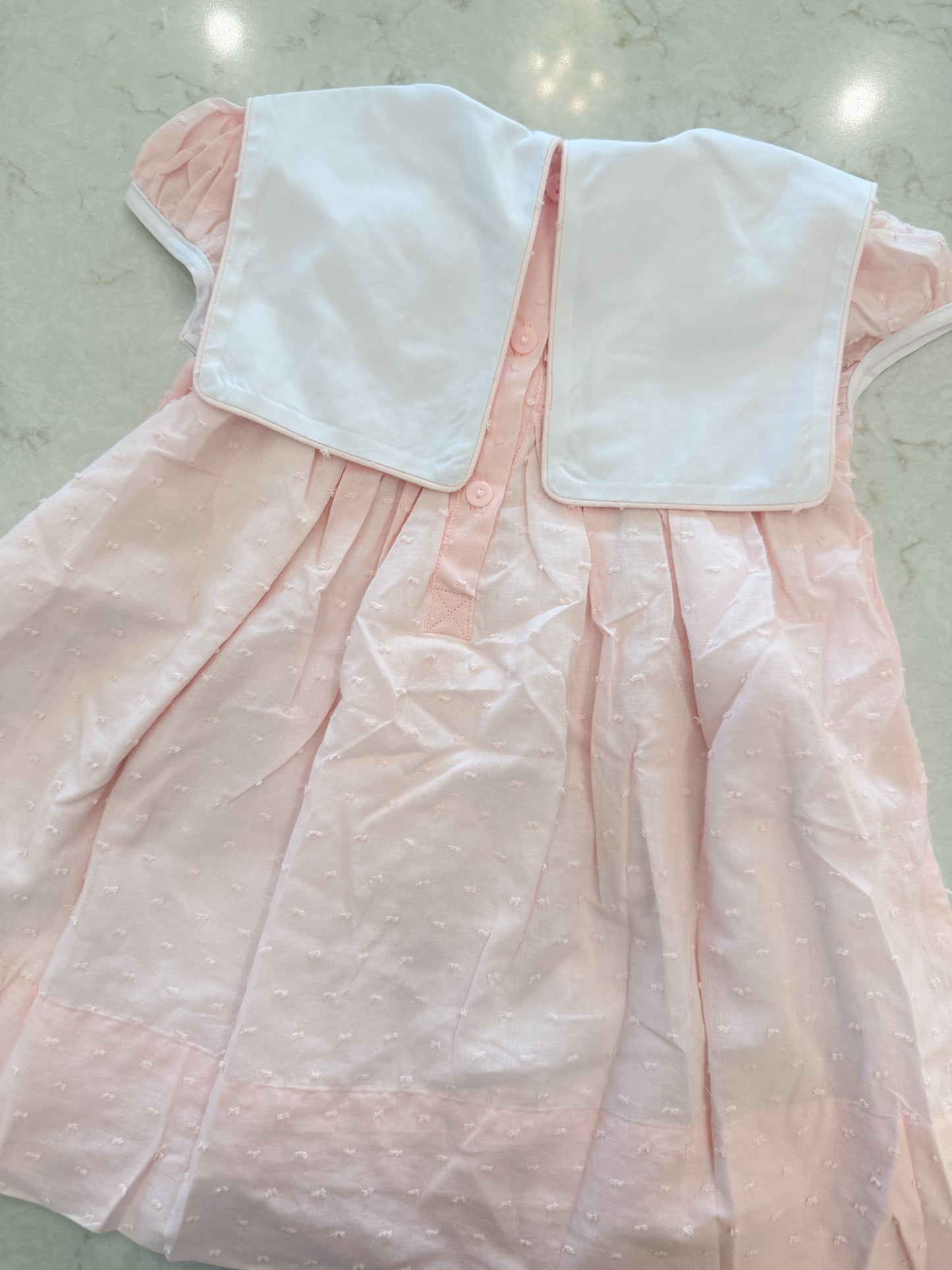 Swiss Dot Collared Dress
