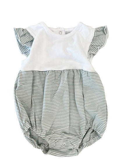 Sage Striped Flutter Bubble