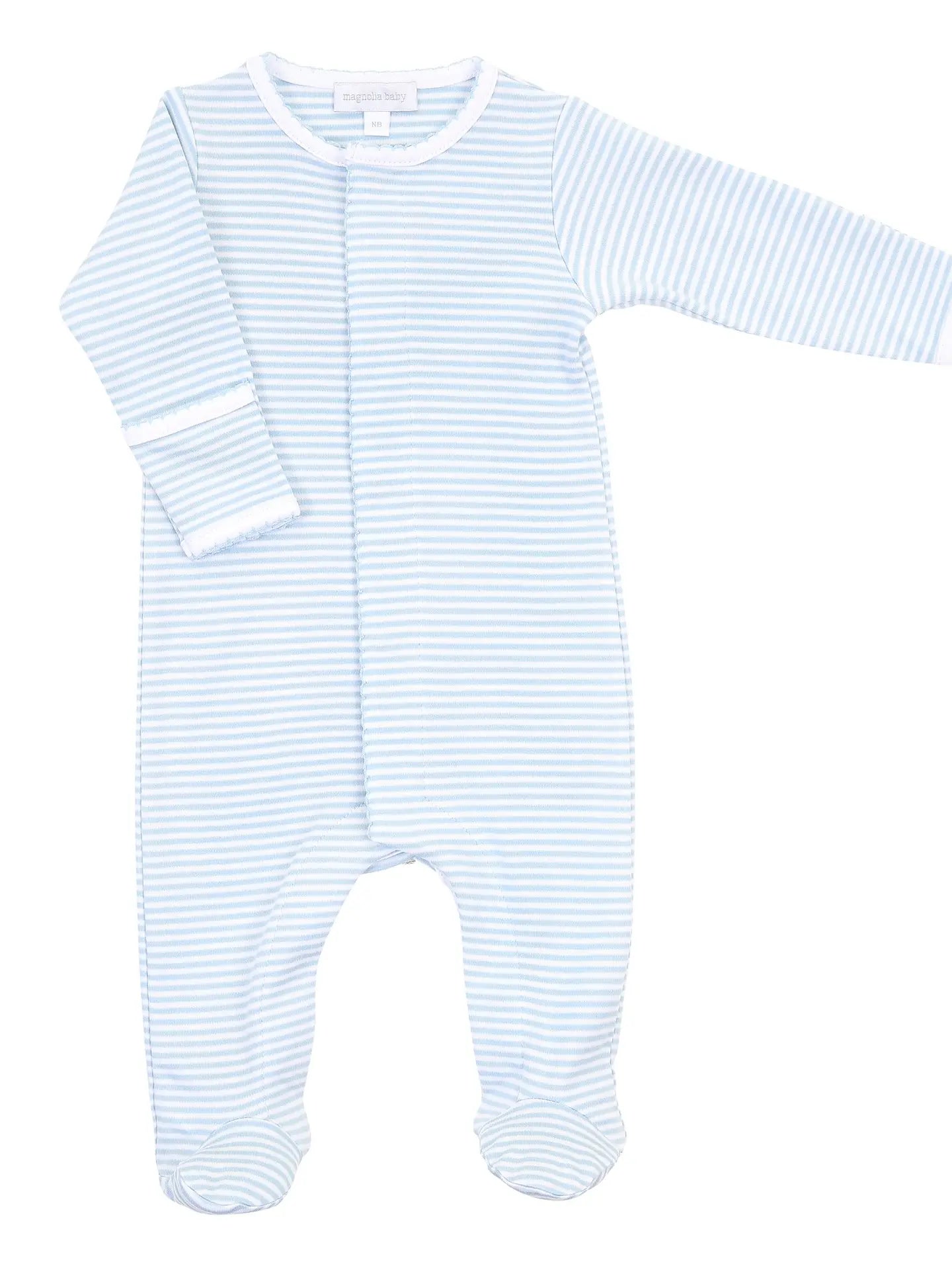 Magnolia Essentials Blue Stripes Footie