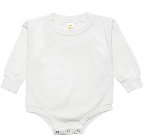 White Long Sleeve T-Shirt Bubble